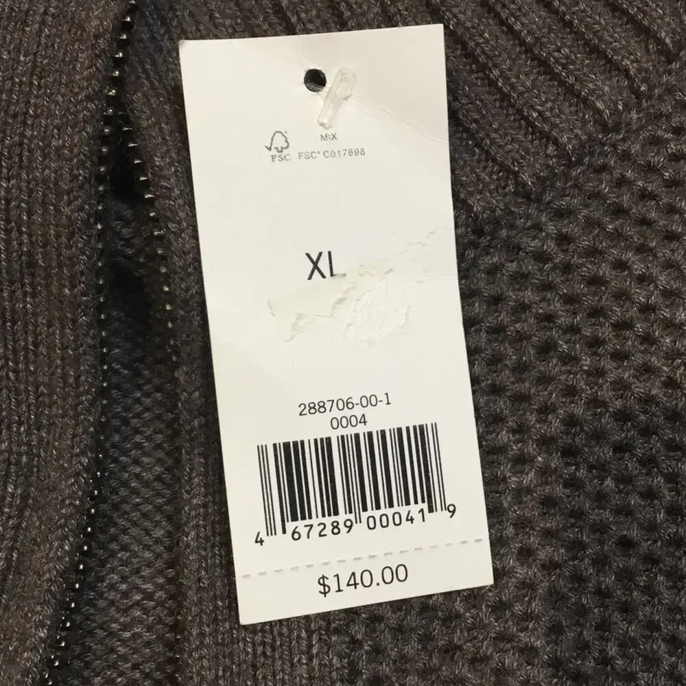 NWT Banana Republic Zip Up Sweater